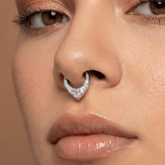 g23 titanium teardrop cz hinged segment clicker ring – sterling silver plated hypoallergenic hoop earrings for nose piercing, septum piercing, cartilage, helix, daith, conch body jewelry g23 titanium teardrop cz hinged segment clicker ring – sterling silver plated hypoallergenic hoop earrings for nose piercing, septum piercing, cartilage, helix, daith, conch body jewelry