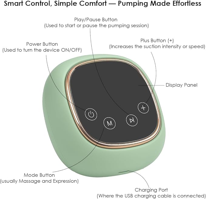 electric double breast pump with lcd touch control, portable rechargeable milk extractor for breastfeeding electric double breast pump with lcd touch control, portable rechargeable milk extractor for breastfeeding