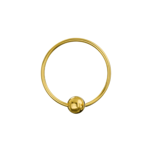 316l surgical steel gold pvd flexible bcr piercing ring