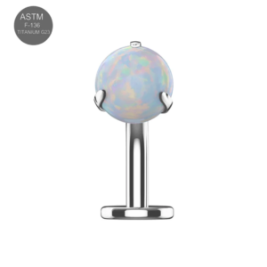 g23 titanium opal ball threadless jewelled floating belly