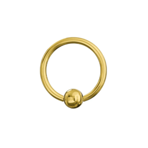 **g23 titanium gold anodised cbr** **captive bead ring**